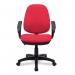 Nautilus Designs Java 200 Medium Back Twin Lever Fabric Operator Office Chair With Fixed Arms Red - BCFP505RDA 47032NA