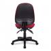 Nautilus Designs Java 300 Medium Back Synchronous Triple Lever Fabric Operator Office Chair Without Arms Red - BCF/P606/RD 47060NA