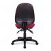 Nautilus Designs Java 300 Medium Back Synchronous Triple Lever Fabric Operator Office Chair Without Arms Red - BCFP606RD 47060NA