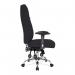 Nautilus Designs Babylon High Back Fabric 24 Hour Synchronous Task Operator Office Chair With Multi-Adjustable Arms Black - BCFR440BK 47109NA