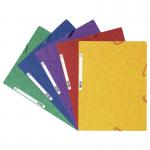 Europa 3 Flap Folder Manilla 240x320mm Elasticated 400gsm Assorted (Pack 10) - 55515E 47111EX