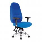 Nautilus Designs Babylon High Back Fabric 24 Hour Synchronous Task Operator Office Chair With Multi-Adjustable Arms Blue - BCFR440BL 47116NA