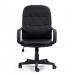 Nautilus Designs Orion High Back Bonded Leather Executive Office Chair With Integrated Lumbar Support and Fixed Arms Black - BCL/Z2207/BK 47130NA