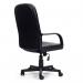 Nautilus Designs Orion High Back Bonded Leather Executive Office Chair With Integrated Lumbar Support and Fixed Arms Black - BCLZ2207BK 47130NA