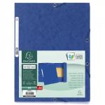 Europa 3 Flap Folder Manilla 240x320mm Elasticated 400gsm Blue (Pack 10) 47139EX