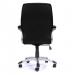 Nautilus Designs Greenwich High Back Leather Effect Executive Office Chair With Contoured Design Backrest and Fixed Arms Black - BCP/T101/BK 47144NA