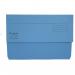 Exacompta Forever Document Wallet Manilla Foolscap Half Flap 300gsm Blue (Pack 25) - 2115001Z 47153EX