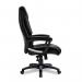 Nautilus Designs Titan Oversized High Back Leather Effect Executive Office Chair With Integral Headrest and Fixed Arms Black - BCPG344BK 47172NA