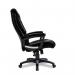 Nautilus Designs Titan Oversized High Back Leather Effect Executive Office Chair With Integral Headrest and Fixed Arms Black - BCPG344BK 47172NA