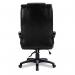 Nautilus Designs Titan Oversized High Back Leather Effect Executive Office Chair With Integral Headrest and Fixed Arms Black - BCPG344BK 47172NA