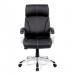 Nautilus Designs Cloud High Back Leather Faced Executive Office Chair With Fixed Arms Black - BCL/C335/BK 47179NA