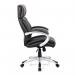 Nautilus Designs Cloud High Back Leather Faced Executive Office Chair With Fixed Arms Black - BCLC335BK 47179NA