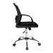 Nautilus Designs Calypso Medium Mesh Back Task Operator Office Chair With Fixed Arms Black - BCMF1204BK 47200NA