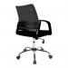 Nautilus Designs Calypso Medium Mesh Back Task Operator Office Chair With Fixed Arms Black - BCMF1204BK 47200NA