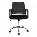 Nautilus Designs Calypso Medium Mesh Back Task Operator Office Chair With Fixed Arms Black - BCMF1204BK 47200NA