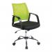 Nautilus Designs Calypso Medium Mesh Back Task Operator Office Chair With Fixed Arms Green - BCMF1204GN 47221NA