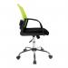 Nautilus Designs Calypso Medium Mesh Back Task Operator Office Chair With Fixed Arms Green - BCMF1204GN 47221NA