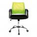 Nautilus Designs Calypso Medium Mesh Back Task Operator Office Chair With Fixed Arms Green - BCMF1204GN 47221NA