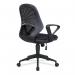 Nautilus Designs Lattice Medium Mesh Back Task Operator Office Chair With Fixed Arms Black - BCMK116BK 47228NA