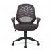 Nautilus Designs Lattice Medium Mesh Back Task Operator Office Chair With Fixed Arms Black - BCMK116BK 47228NA