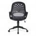 Nautilus Designs Lattice Medium Mesh Back Task Operator Office Chair With Fixed Arms Black - BCMK116BK 47228NA