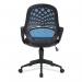 Nautilus Designs Lattice Medium Mesh Back Task Operator Office Chair With Fixed Arms Blue - BCMK116BL 47235NA