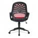 Nautilus Designs Lattice Medium Mesh Back Task Operator Office Chair With Fixed Arms Wine - BCM/K116/RD 47242NA
