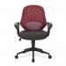 Nautilus Designs Lattice Medium Mesh Back Task Operator Office Chair With Fixed Arms Wine - BCMK116RD 47242NA