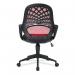 Nautilus Designs Lattice Medium Mesh Back Task Operator Office Chair With Fixed Arms Wine - BCMK116RD 47242NA