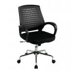 Nautilus Designs Carousel Medium Mesh Back Task Operator Office Chair With Fixed Arms Black - BCMF1203BK 47249NA