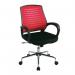 Nautilus Designs Carousel Medium Mesh Back Task Operator Office Chair With Fixed Arms Raspberry - BCMF1203RB 47263NA