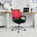 Nautilus Designs Carousel Medium Mesh Back Task Operator Office Chair With Fixed Arms Raspberry - BCMF1203RB 47263NA