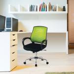 Nautilus Designs Carousel Medium Mesh Back Task Operator Office Chair With Fixed Arms Green - BCM/F1203/GN 47270NA