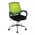 Nautilus Designs Carousel Medium Mesh Back Task Operator Office Chair With Fixed Arms Green - BCMF1203GN 47270NA