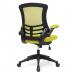 Nautilus Designs Luna Designer High Back Mesh Green Task Operator Office Chair With Folding Arms and Black Shell - BCM/L1302/GN 47291NA