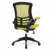 Nautilus Designs Luna Designer High Back Mesh Green Task Operator Office Chair With Folding Arms and Black Shell - BCML1302GN 47291NA