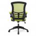 Nautilus Designs Luna Designer High Back Mesh Green Task Operator Office Chair With Folding Arms and Black Shell - BCML1302GN 47291NA