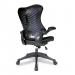 Nautilus Designs Mercury 2 High Back Mesh Executive Office Chair With AIRFLOW Fabric Seat and Folding Arms Blue - BCM/L1304/BL 47312NA