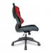 Nautilus Designs Mercury 2 High Back Mesh Executive Office Chair With AIRFLOW Fabric Seat and Folding Arms Red - BCM/L1304/RD 47319NA