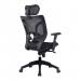 Nautilus Designs Newton High Back Mesh Synchronous Executive Office Chair With Integral Headrest and Height Adjustable Arms Black - BCM/K103/BK 47326NA