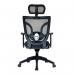 Nautilus Designs Newton High Back Mesh Synchronous Executive Office Chair With Integral Headrest and Height Adjustable Arms Black - BCMK103BK 47326NA