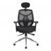 Nautilus Designs Polaris High Back Mesh Synchronous Executive Office Chair With Adjustable Headrest and Height Adjustable Arms Black - BCMK113BK 47333NA