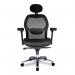 Nautilus Designs Hermes High Back Mesh Synchronous Executive Office Chair With Adjustable Lumbar Support F103BK 47340NA