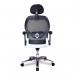 Nautilus Designs Hermes High Back Mesh Synchronous Executive Office Chair With Adjustable Lumbar Support F103BK 47340NA