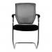 Nautilus Designs Nexus Designer Medium Back Two Tone Mesh Visitor Chair Sculptured LumbarSpine Support K512VBK 47361NA