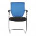 Nautilus Designs Nexus Designer Medium Back Two Tone Mesh Visitor Chair Sculptured LumbarSpine Support K512VBL 47368NA