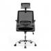 Nautilus Designs Alpha High Back Mesh Operator Office Chair with Headrest and Height Adjustable Arms Black - BCM/F816/BK 47382NA