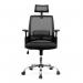 Nautilus Designs Alpha High Back Mesh Operator Office Chair with Headrest and Height Adjustable Arms Black - BCMF816BK 47382NA