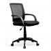 Nautilus Designs Beta Medium Back Mesh Task Office Chair With Contoured Back F600BK 47389NA