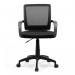 Nautilus Designs Beta Medium Back Mesh Task Office Chair With Contoured Back F600BK 47389NA